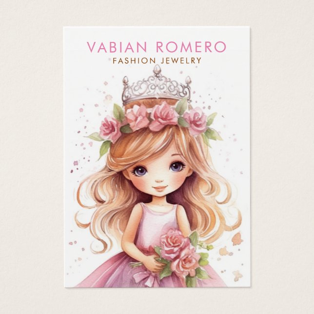 Modern Simple Gold Jewelry Earring Display Card (Front)