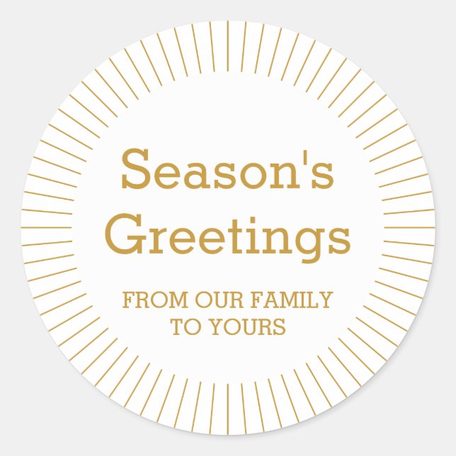 Modern Simple Gold Personalized Envelope Seal (Front)