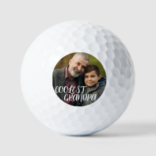 Modern Simple Golfer Grandfather Cool Sports Gift Golf Balls