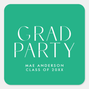 Modern Simple Grad Party Envelope Seal