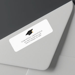 Modern Simple Graduation 2025 Return Address Label