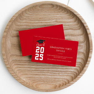 Modern Simple Graduation 2026 Party Enclosure Card