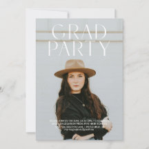 Modern Simple Graduation Party Invitation