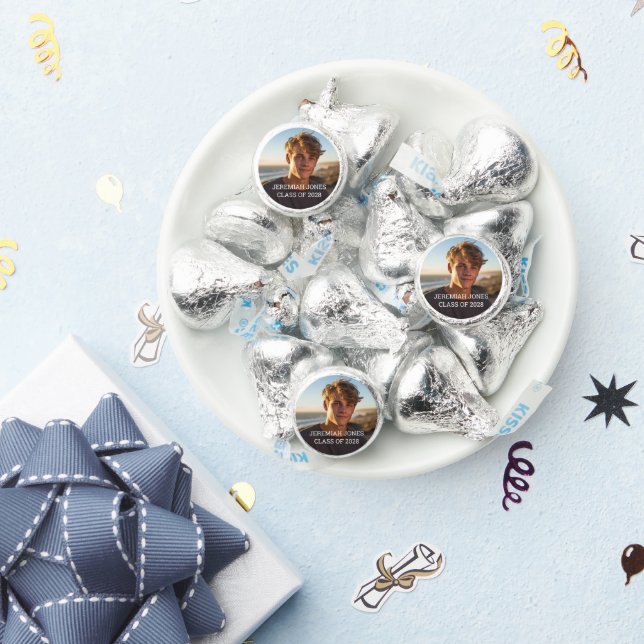 Modern Simple Graduation Photo  Hershey®'s Kisses® (Party)