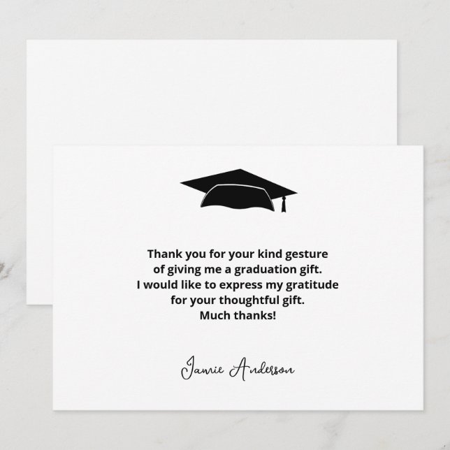 thank you cards for grad gifts Parents Thank You Graduation Photo Frame main image 0