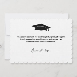 Modern Simple Graduation Thank You Card