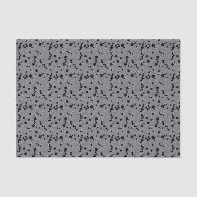 Modern Simple Gray Terrazzo Tissue Paper (Front)