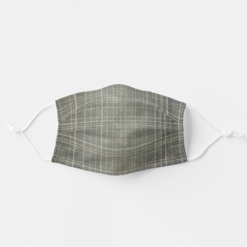 Modern Simple Gray Urban Stripe Pattern Retro Adult Cloth Face Mask