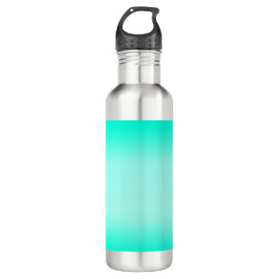 Modern Simple green Turquoise Gradient Color Stainless Steel Water Bottle