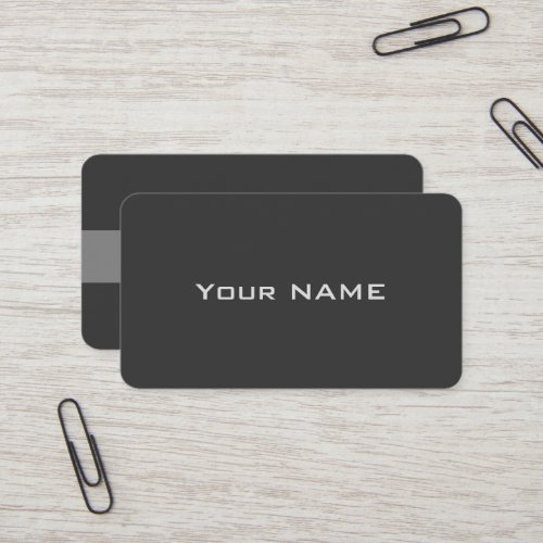 Modern Simple Grey Business Card