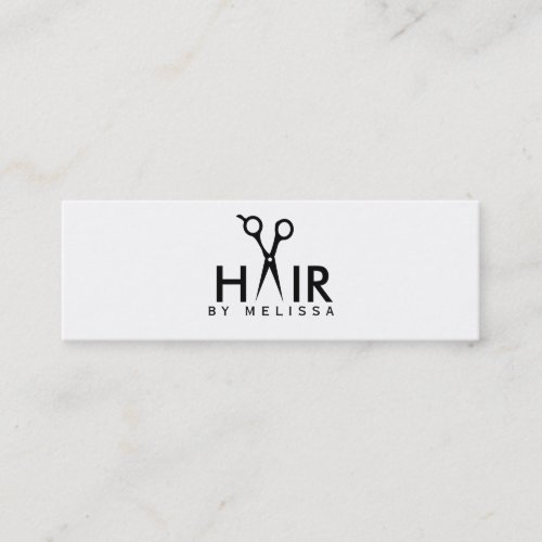 modern simple hairstylist hair stylist salon cheap mini business card