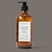 Modern Simple Hand Soap Body Wash Waterproof Label