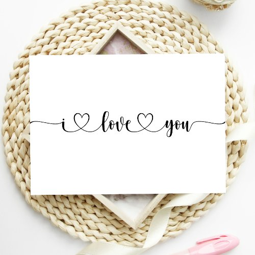 Modern Simple Heart I Love You Card