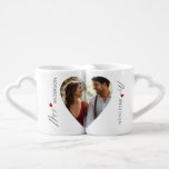 Modern simple heart photo His and Hers Coffee Mug Set<br><div class="desc">Modern simple heart photo His and Hers Coffee Mug Set 
Matching items are available.</div>