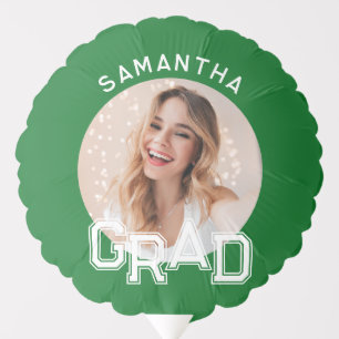 Modern Simple High School Grad Photo Graduation Balloon