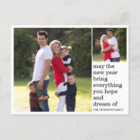 Modern Simple Hope Dreams Happy New Year Photo