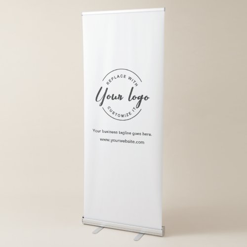Modern Simple Large Company logo here Retractable Banner