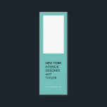 Modern simple light teal elegant minimal designer mini business card<br><div class="desc">Modern simple light teal elegant minimal designer</div>