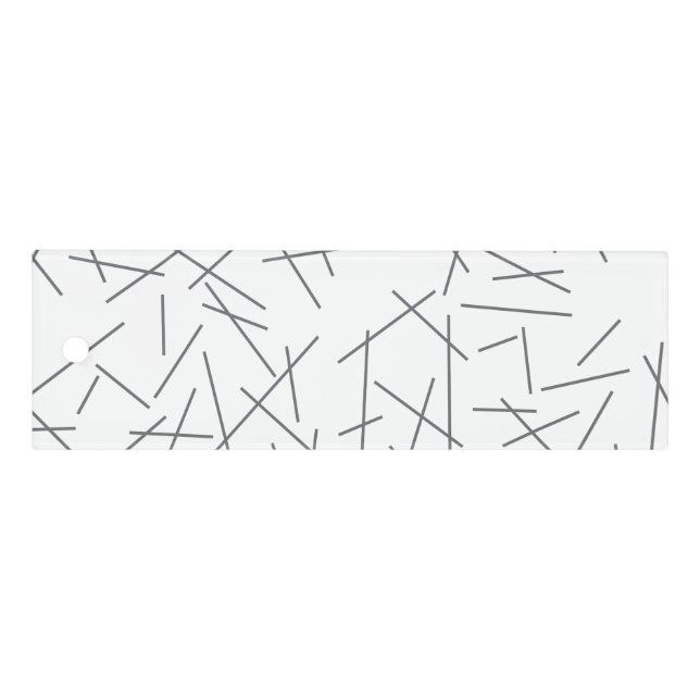 Modern, simple, messy graphic line pattern ruler (Front)