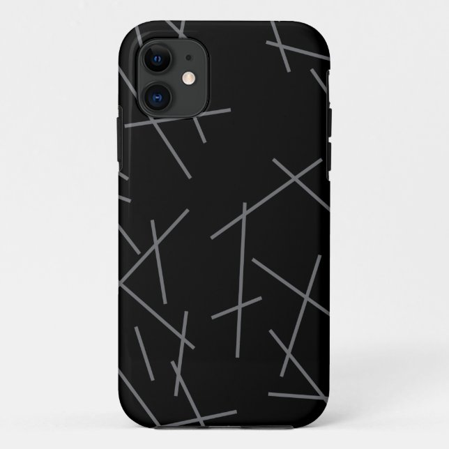 Modern, simple, messy, trendy graphic line pattern Case-Mate iPhone case (Back)