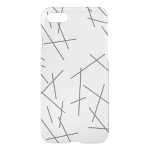 Modern, simple, messy, trendy graphic line pattern iPhone SE/8/7 case