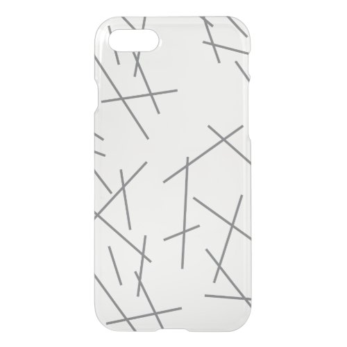Modern simple messy trendy graphic line pattern iPhone SE87 case