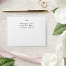 Modern Simple Minimal, Black and White, Mailing