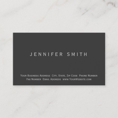 Modern Simple Minimal Business Card