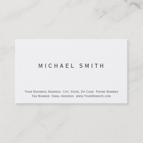 Modern Simple Minimal Business Card