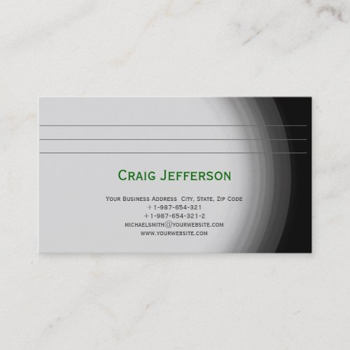 Modern Simple Minimal Consultant Business Card