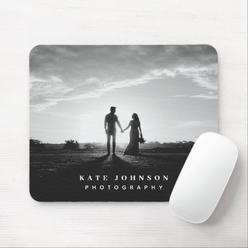 Modern Simple Minimal Photo Photographer Business Mouse Pad