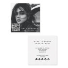 Modern Simple Minimal Photo QR Code Social Media