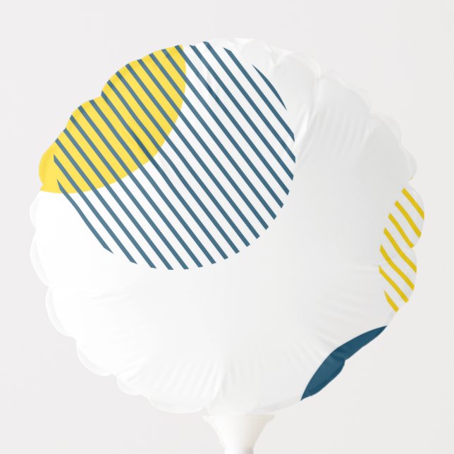 Modern, simple, minimal, trendy urban abstract art balloon (Front)