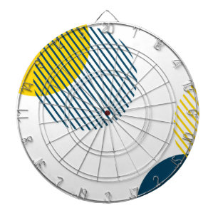 Modern, simple, minimal, trendy urban abstract art dart board