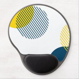 Modern, simple, minimal, trendy urban abstract art gel mouse pad