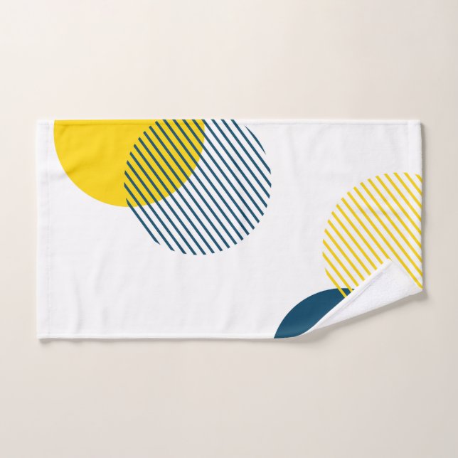 Modern, simple, minimal, trendy urban abstract art hand towel  (Hand Towel)