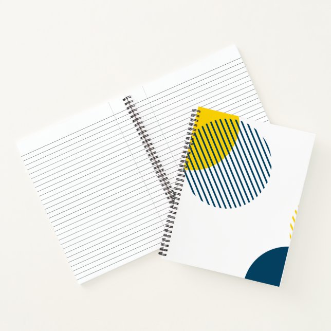 Modern, simple, minimal, trendy urban abstract art notebook (Inside)
