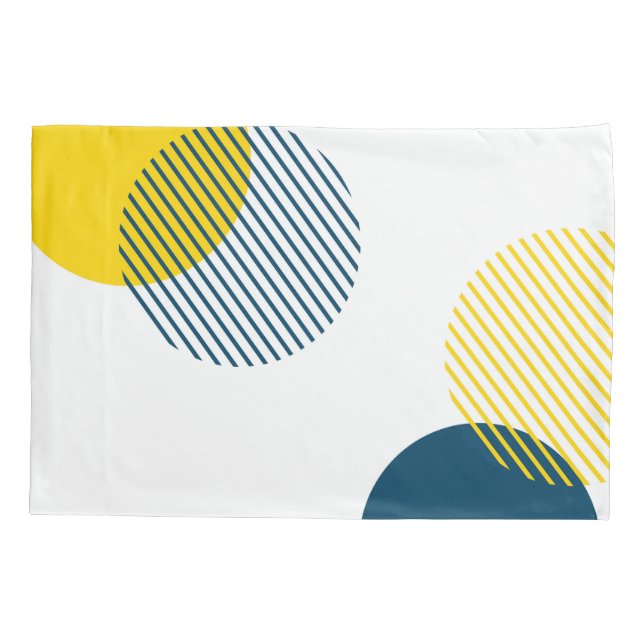 Modern, simple, minimal, trendy urban abstract art pillow case (Back)