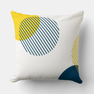 Modern, simple, minimal, trendy urban abstract art throw pillow