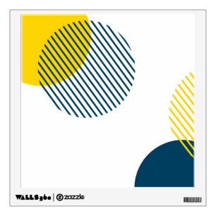 Modern, simple, minimal, trendy urban abstract art wall decal