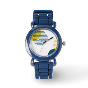 Modern, simple, minimal, trendy urban abstract art watch