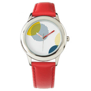 Modern, simple, minimal, trendy urban abstract art watch