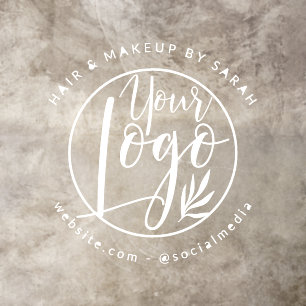 Modern simple minimalist business logo branding  floor decals