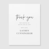 Modern Simple Minimalist Chic Thank You Card (Front)