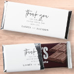 Modern Simple Minimalist Chic Wedding Thank You Hershey Bar Favors<br><div class="desc">Design is composed of modern chic typography with sans serif and serif font.</div>