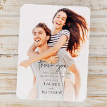 Modern Simple Minimalist Chic Wedding Thank You Magnet<br><div class="desc">Design is composed of modern chic typography with sans serif and serif font.</div>