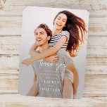 Modern Simple Minimalist Chic Wedding Thank You Magnet<br><div class="desc">Design is composed of modern chic typography with sans serif and serif font.</div>