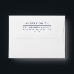 Modern Simple Minimalist Classic Line Name Address Envelope<br><div class="desc">Modern Simple Minimalist Classic Line Name Address Envelope</div>