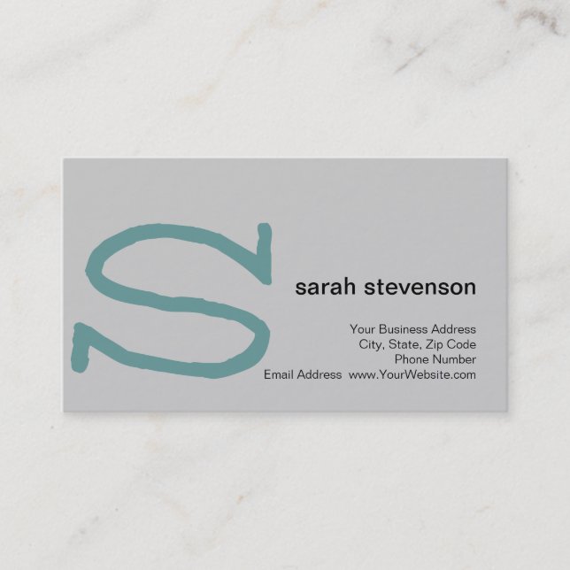 Modern Simple Minimalist Consultant Business Card (Front)