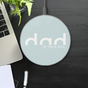 Modern Simple Minimalist Design for Dad Wireless Charger